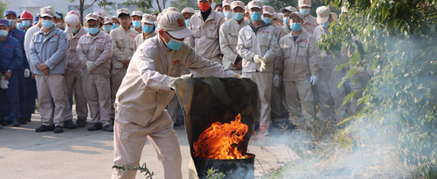 抓消防安全 保高質量發(fā)展&mdash;&mdash;合肥樂凱開展消防應急演練